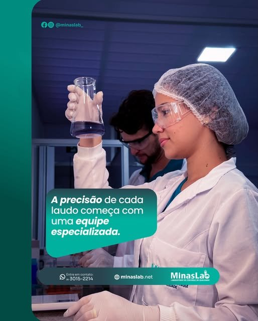 Publicação da MinasLab sobre sua equipe de laboratório